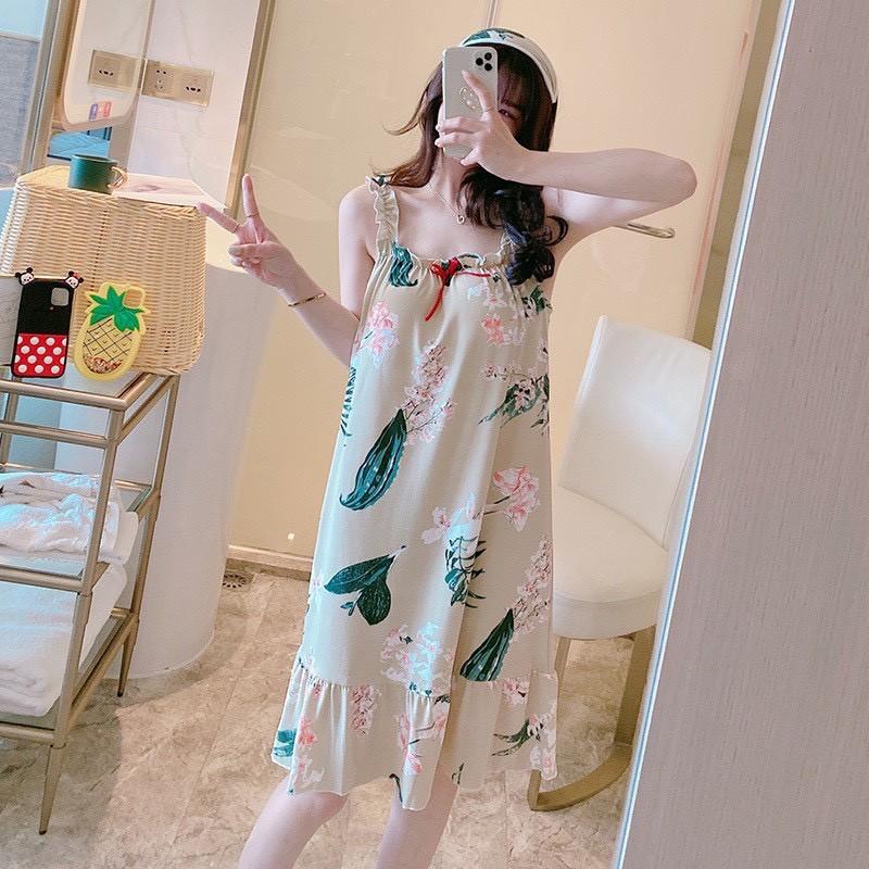Váy ngủ 2 dây đuôi cá có đệm ngực V2D88