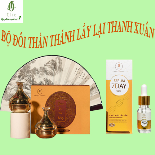[HÀNG CHÍNH HÃNG] Combo Huyết Thanh Truyền Trắng OLIC &amp; Kem Sâm Đế Vương OLIC giúp trắng da, nâng cơ, xóa nhăn, xóa nám da, đẩy lùi tàn nhang và tất cả dấu hiệu lạo hóa trên da.