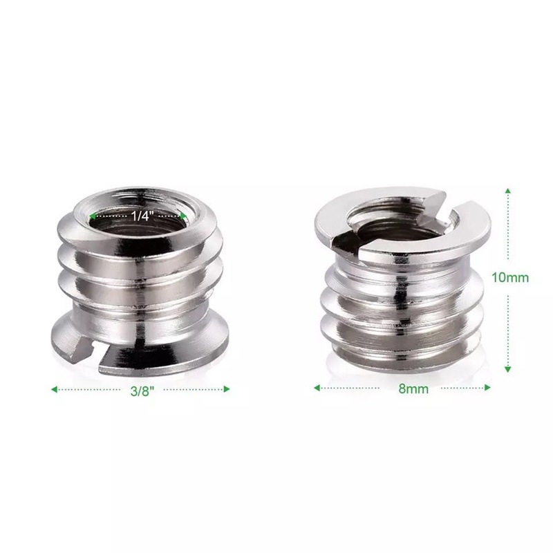 Bộ 2 ốc chuyển đổi từ 1/4 gắn kết đến 3/8 inch đa năng ama19