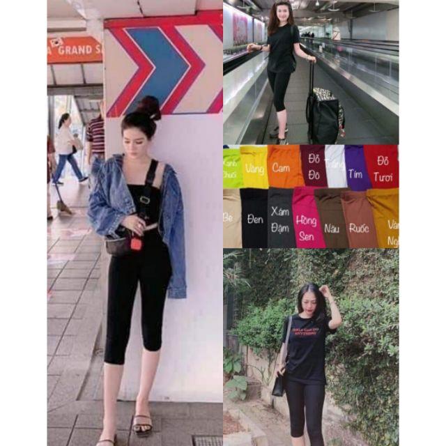 LỬNG QUA GỐI 2 SIZE - QUẦN LEGGING THÁI