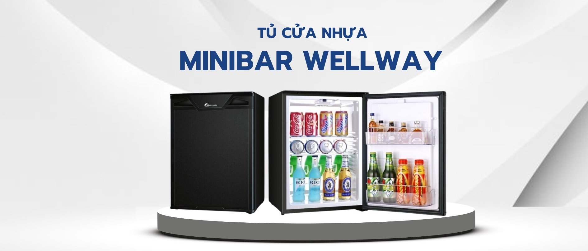 TỦ MINIBAR WELLWAY XC-30C(S)- CỬA NHỰA - Hàng chính hãng