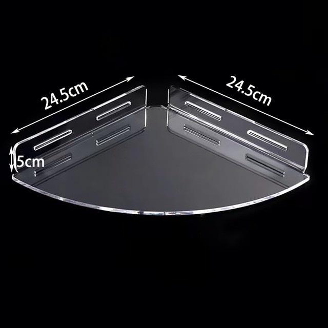 Dày 3mm, 10 màu sắc,20x20x3cm, 30x30x5cm, 25x25x5cm 40x40x5cm, Kệ Mica treo tường phòng ngủ, nhà tắm, Giá treo tường