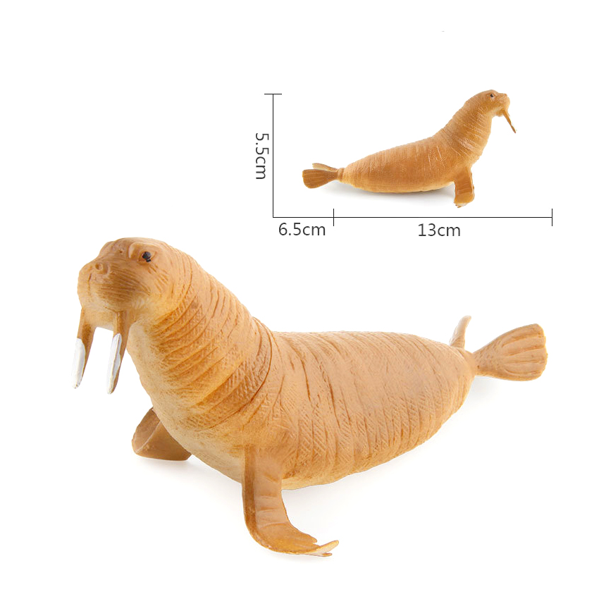 Đồ chơi 8 mô hình Cá &amp; sinh vật Biển Size lớn (14-18 cm) Animal Ocean World cho bé 3 tuổi nhập vai (Mẫu 02)