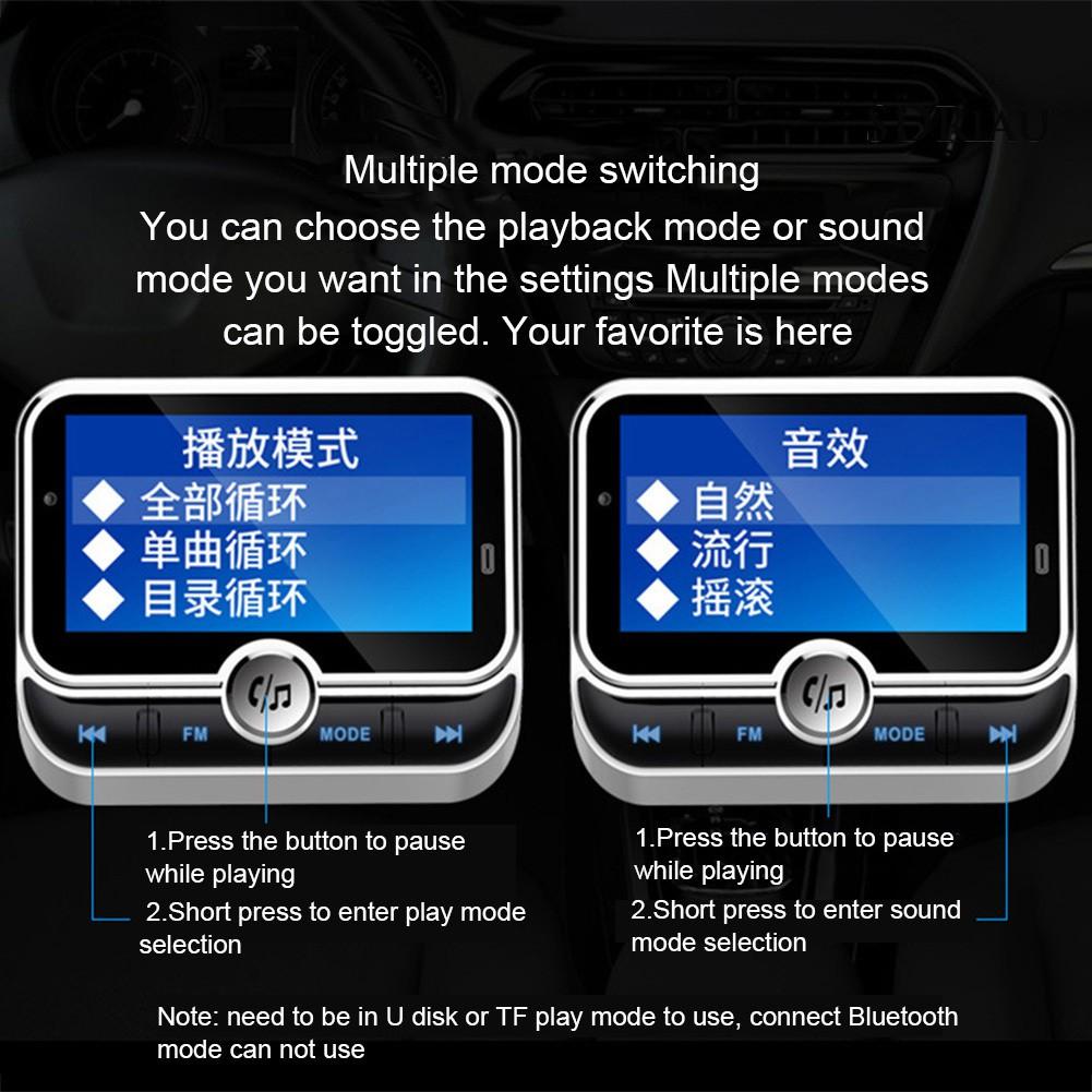 Máy Nghe Nhạc Mp3 Bluetooth Đa Năng Qcd32 Trên Xe Hơi Kèm Phụ Kiện