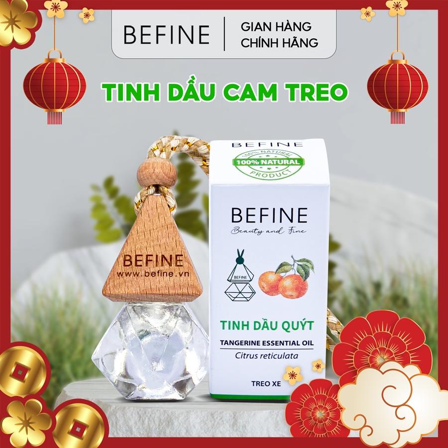 Tinh Dầu Quýt Treo Xe Befine - Tinh dầu treo xe Quýt nguyên chất, treo tủ quần áo làm thơm, khử nấm mốc