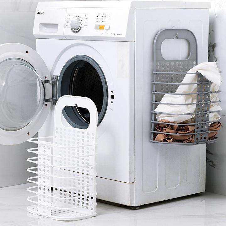 ️ Giỏ Đựng Đồ ️ - Giỏ Đựng Đồ Quần Áo Bẩn Kế Máy Giặt Gấp Gọn Treo Tường Tiện Lợi