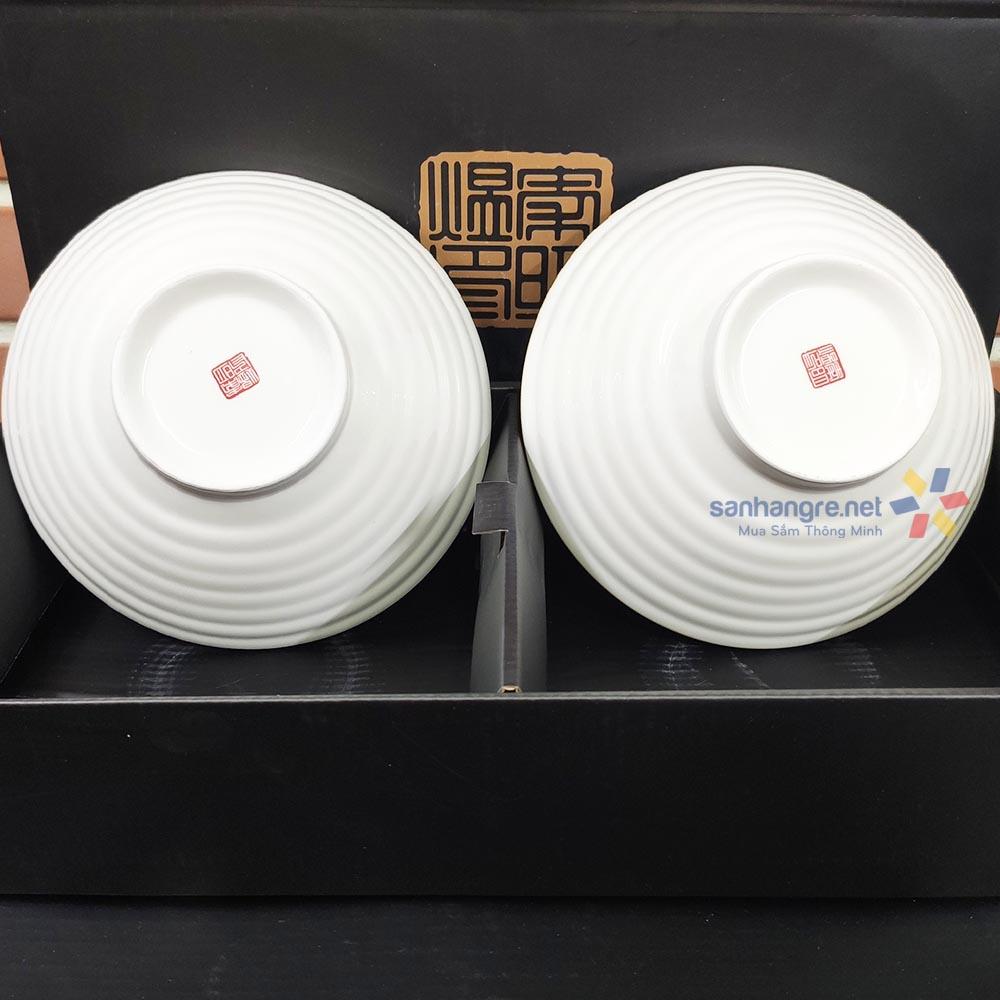 Bộ 2 tô gốm sứ tráng men Nhật Bản - Made in Japan