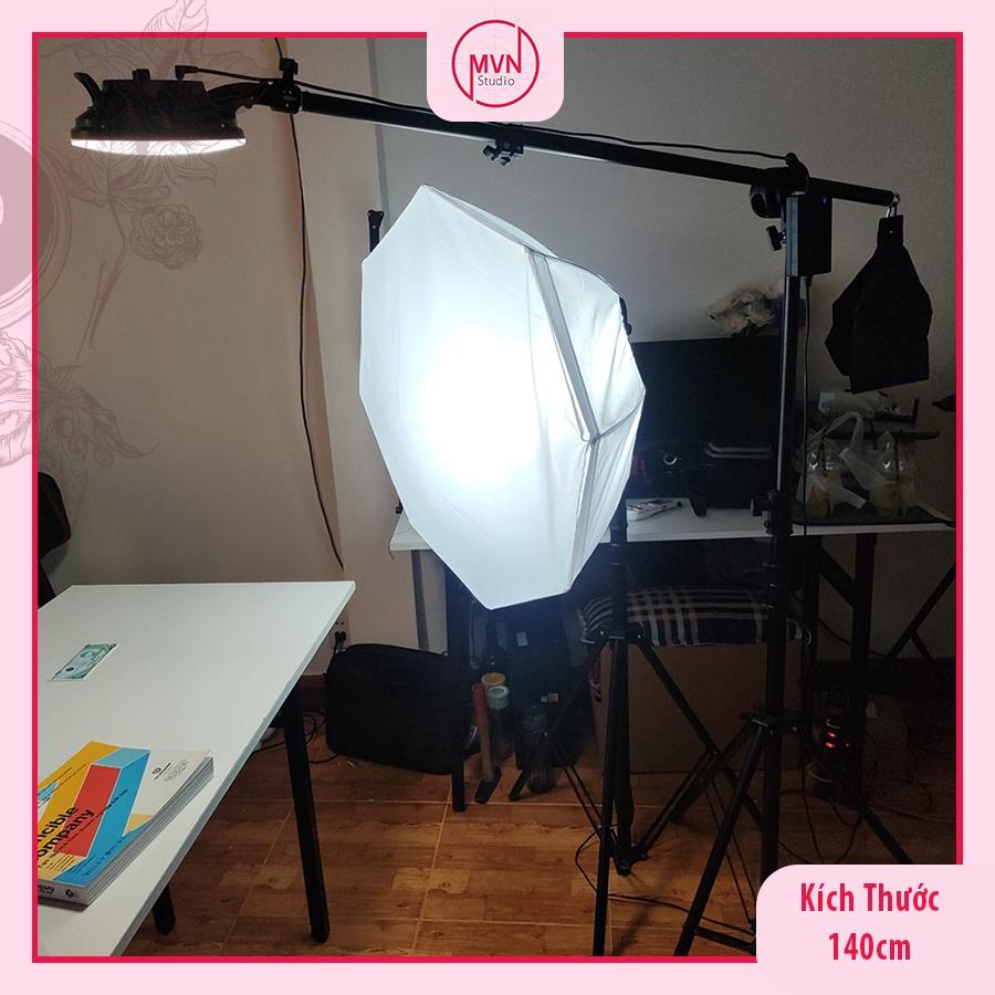 Tay boom treo đèn, treo solfbox, máy ảnh, phông nền, tấm hắt tản sáng - MVN Studio
