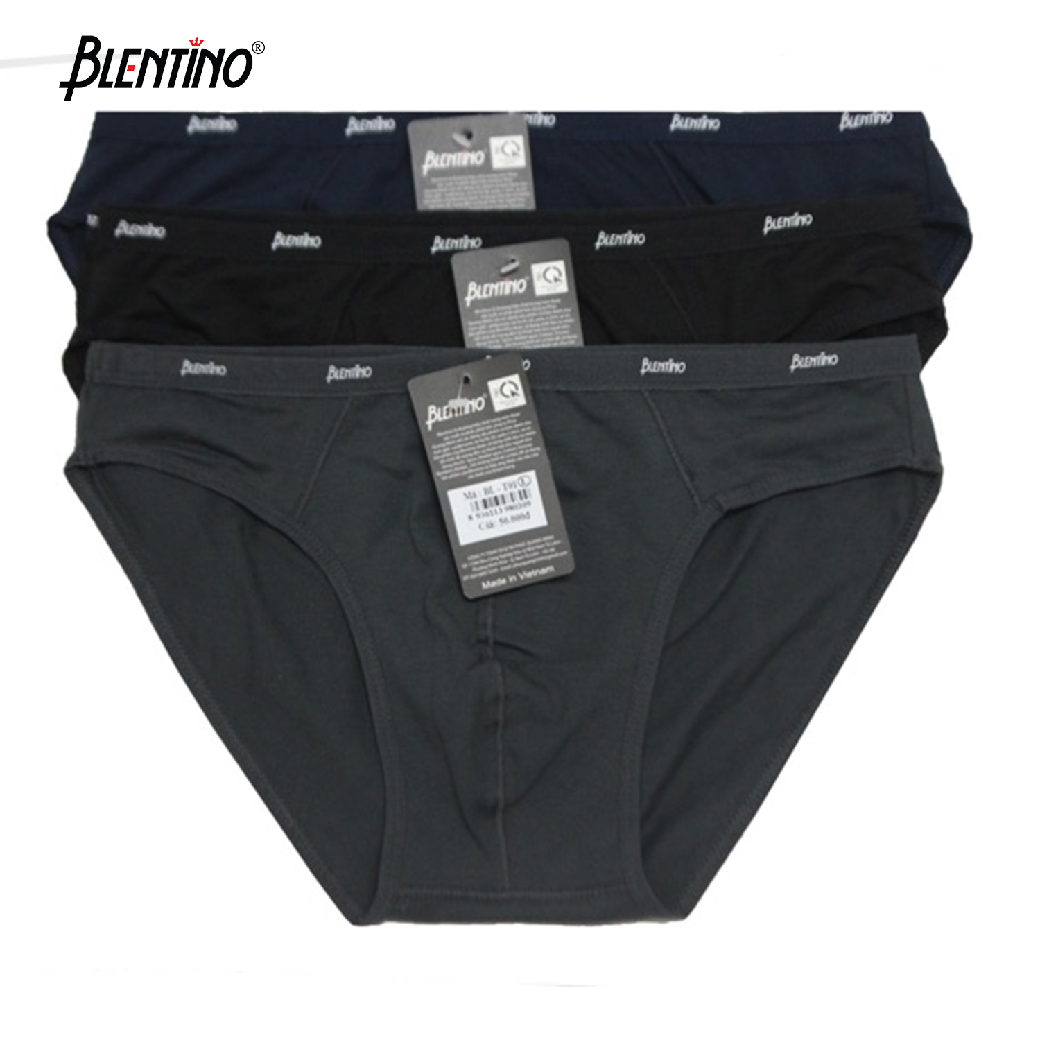 Blentino Combo 3 Quần Lót Nam Tam Giác BL-T01 Thông Hơi, Mềm Mại Dễ Chịu Thoải Mái Vận Động