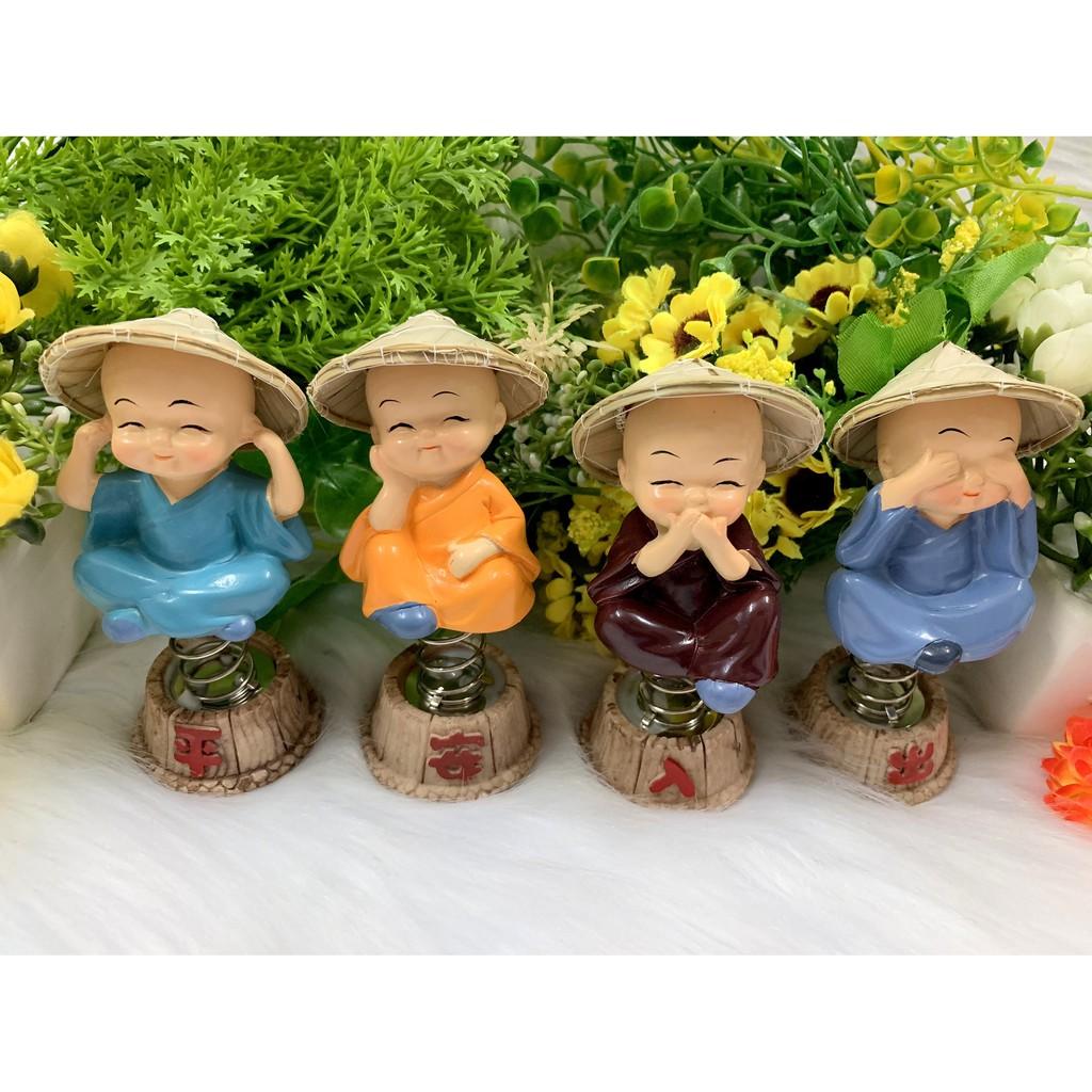 Bộ 4 tượng chú tiểu tứ không tọa đế