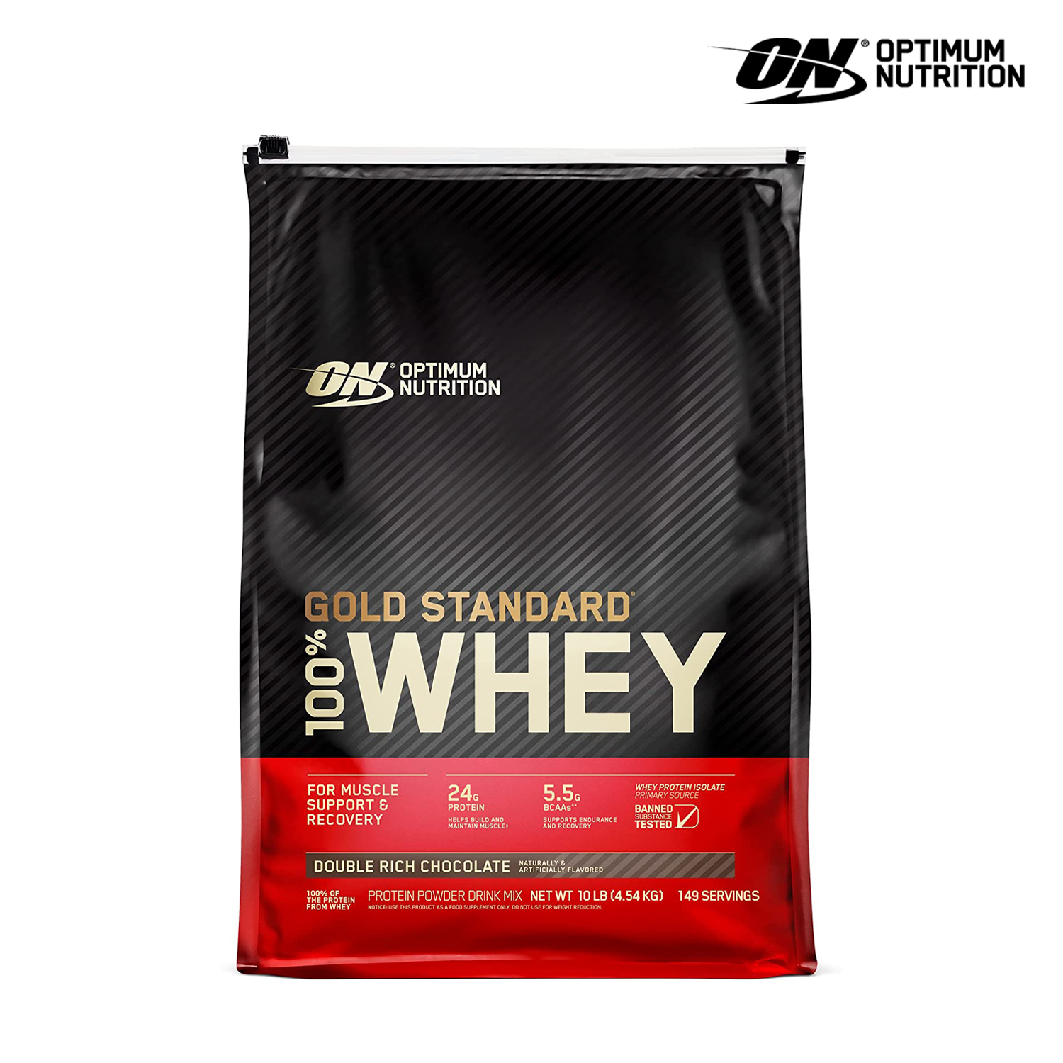 Gold Standard 100% Whey On 10lbs (4.54Kg) - Sữa Bổ Sung Protein Hỗ Trợ Tăng Cơ Optimum Nutrition