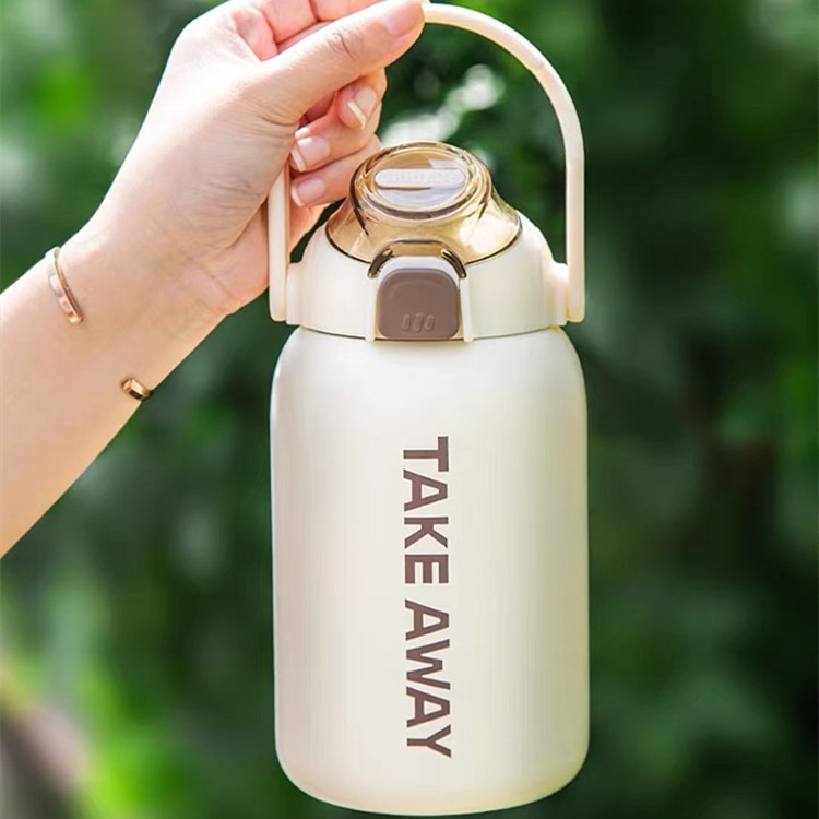 Bình giữ nhiệt TAKE AWAY thể tích 850ML có ống hút,quai xách, giữ nóng lạnh lên đến 12H