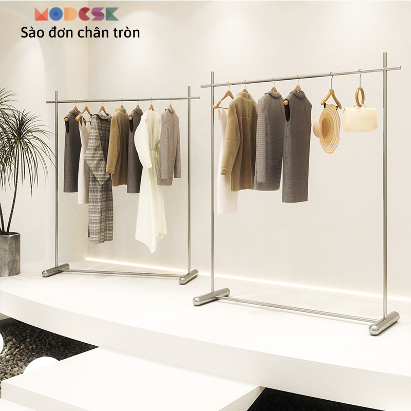 Sào/Giá đơn chân tròn Inox 304 Modesk