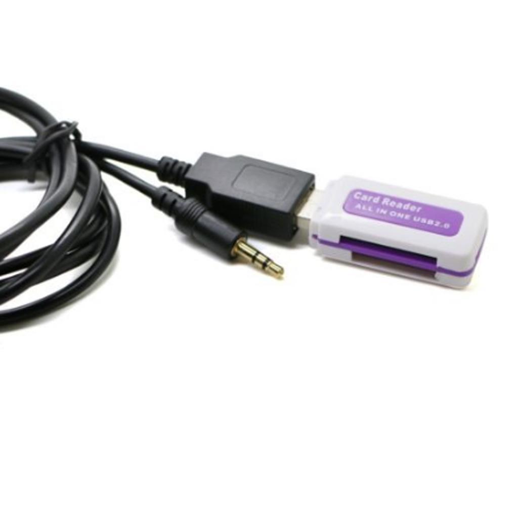 3.5mm Auxiliary Audio Aux Cable USB Adapter Car MP3 Player for Mazda 3 6
