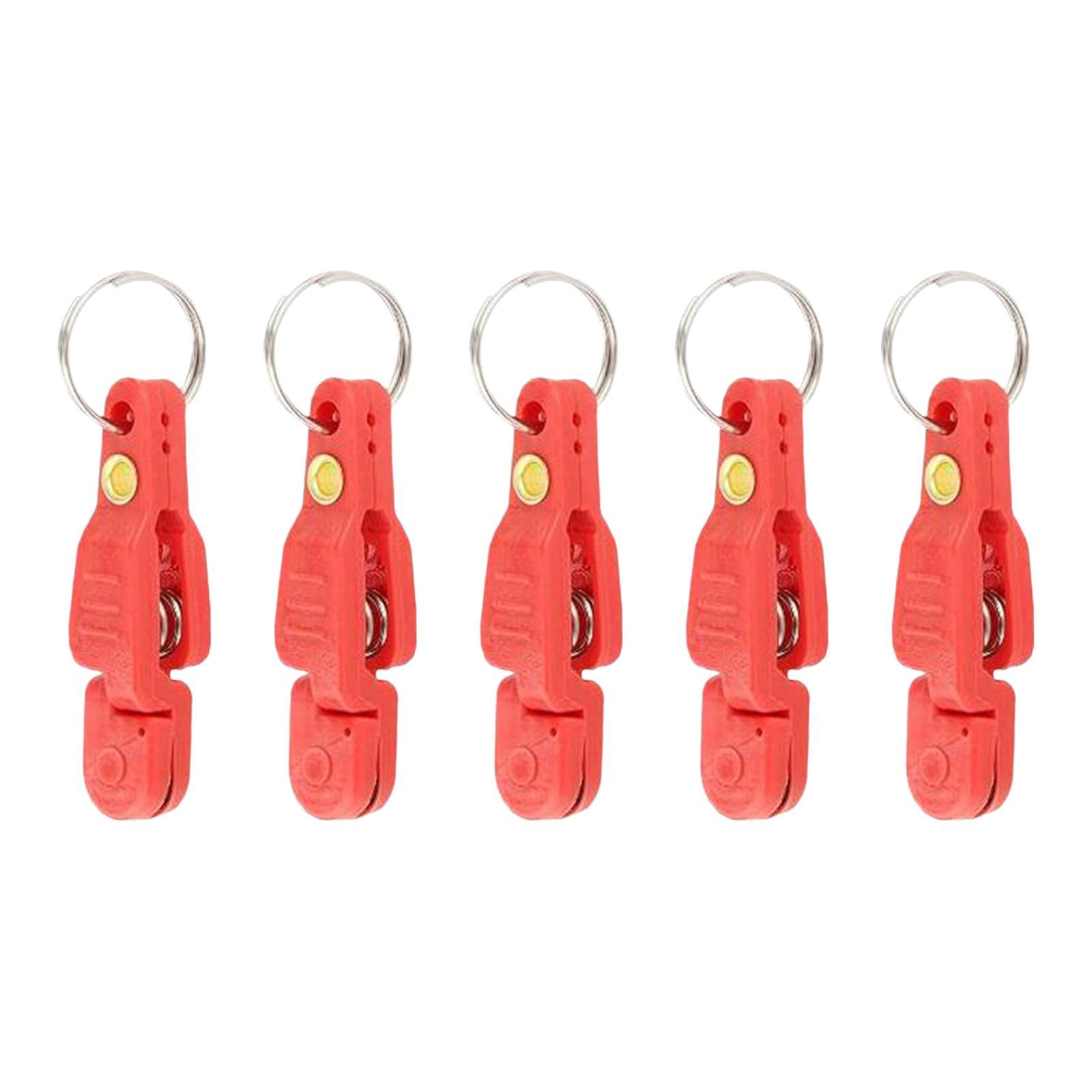 Heavy tension snap release clips for weight Red