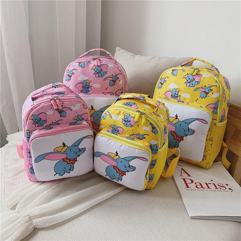 Hoạt Hình Dễ Thương Dumbo Bé Dây An Toàn Toàn Ba Lô Kid Chống Mất Túi Bé Tập Đi Mẫu Giáo Học Cho Bé Gái Bé Trai mochila