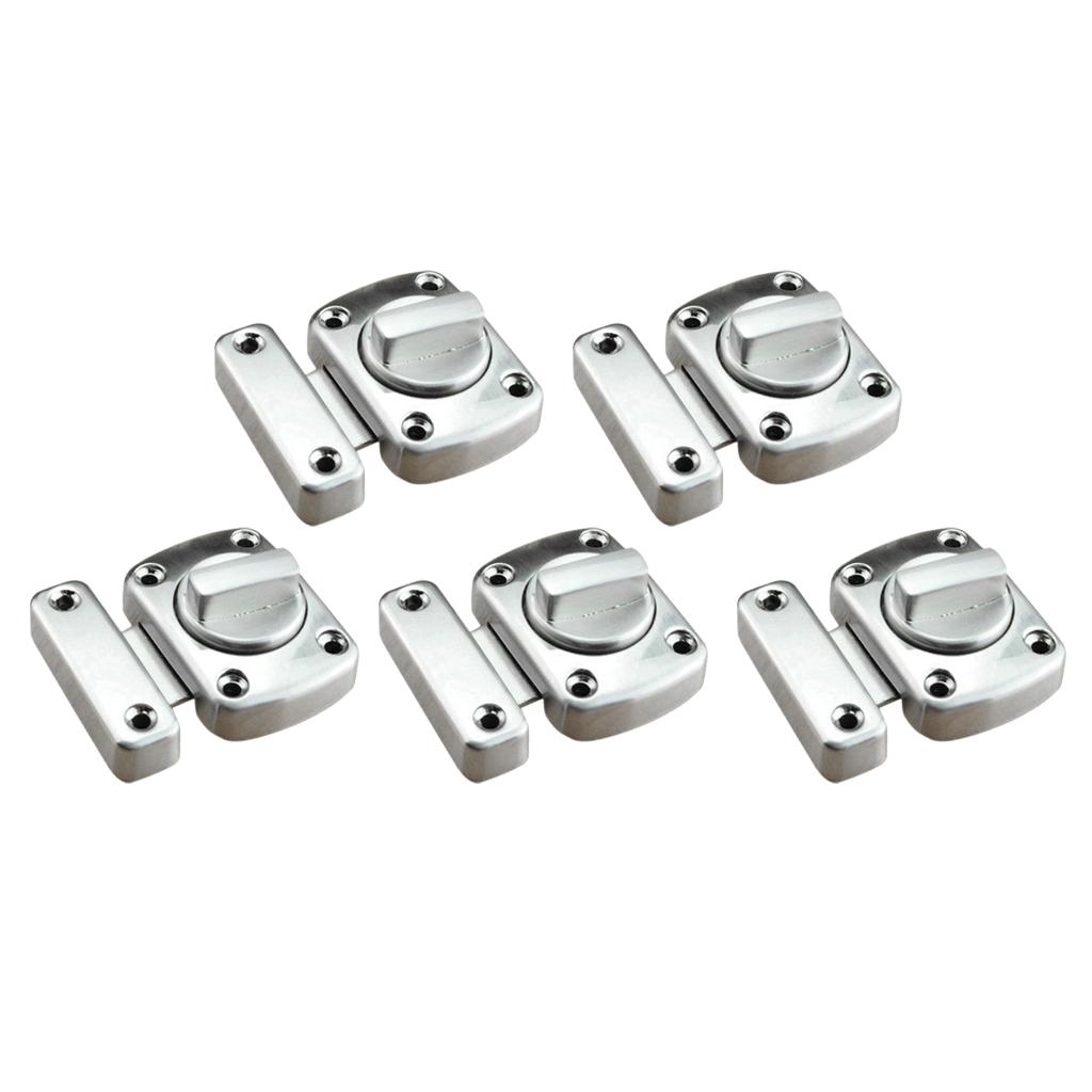 5x Bathroom Door Lock Turn Twist Privacy Latch Catch for Bedroom Cabinet