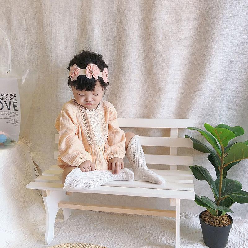 BabyGao Set 3 chi tiết vớ + áo body + băng đô cho bé gái cực đáng yêu