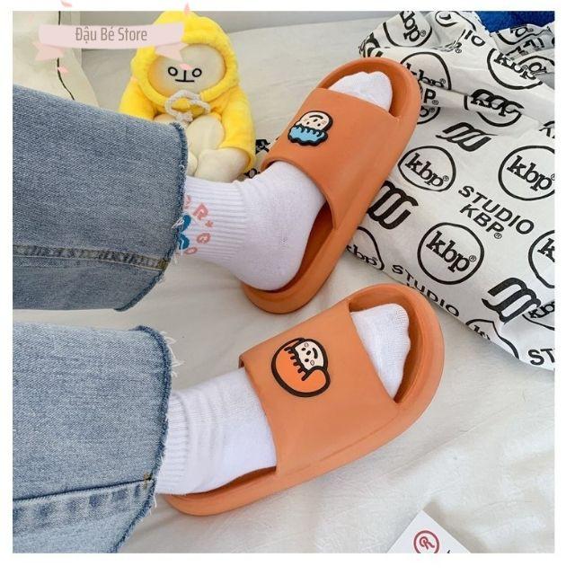 Dép lê đế bánh mì Ulzzang Boy & Girl dép lê nữ nhiều màu siêu êm chống trơn trượt - DAUBE - D002