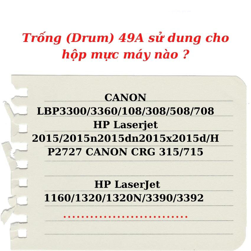 Trống 49A phấn dùng cho máy 3300, 2015......