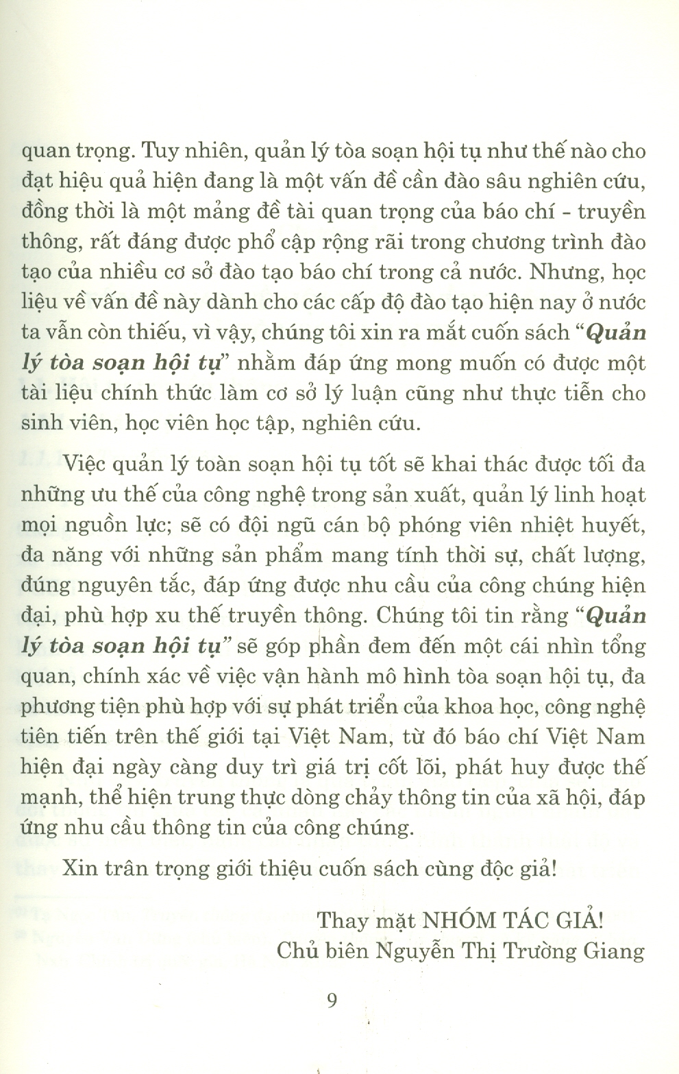 Quản lý Tòa Soạn Hội Tụ