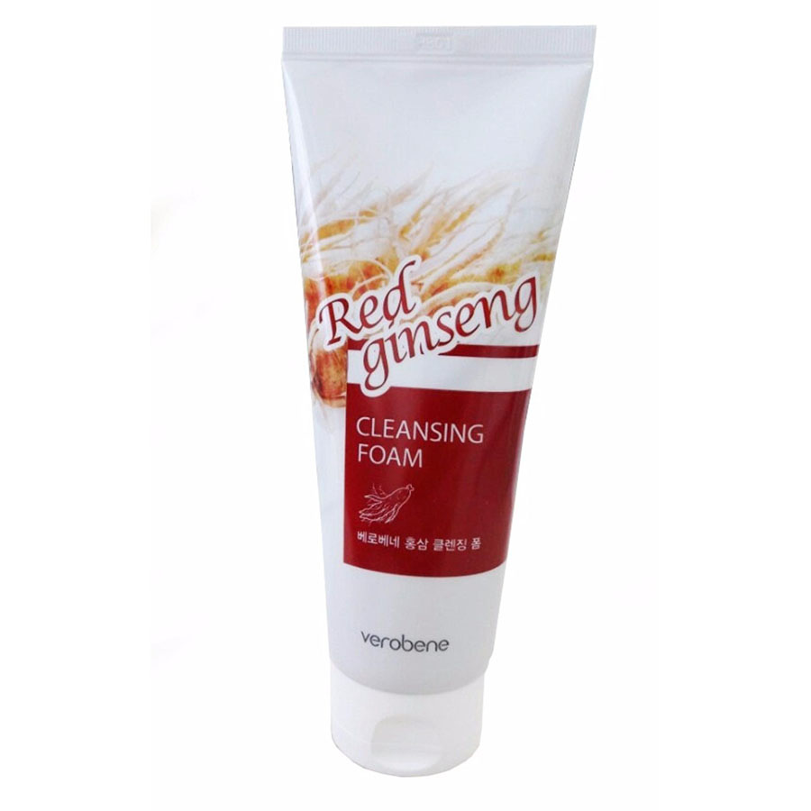 Sữa Rửa Mặt Hồng Sâm Verobene Red Ginseng Cleansing Foam 150ml