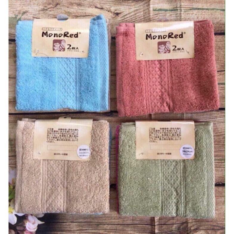 Sét 3 Khăn Mặt Xuất Nhật Chất Liệu Cotton Cao Cấp Mền Mịn Siêu Thấm Nước