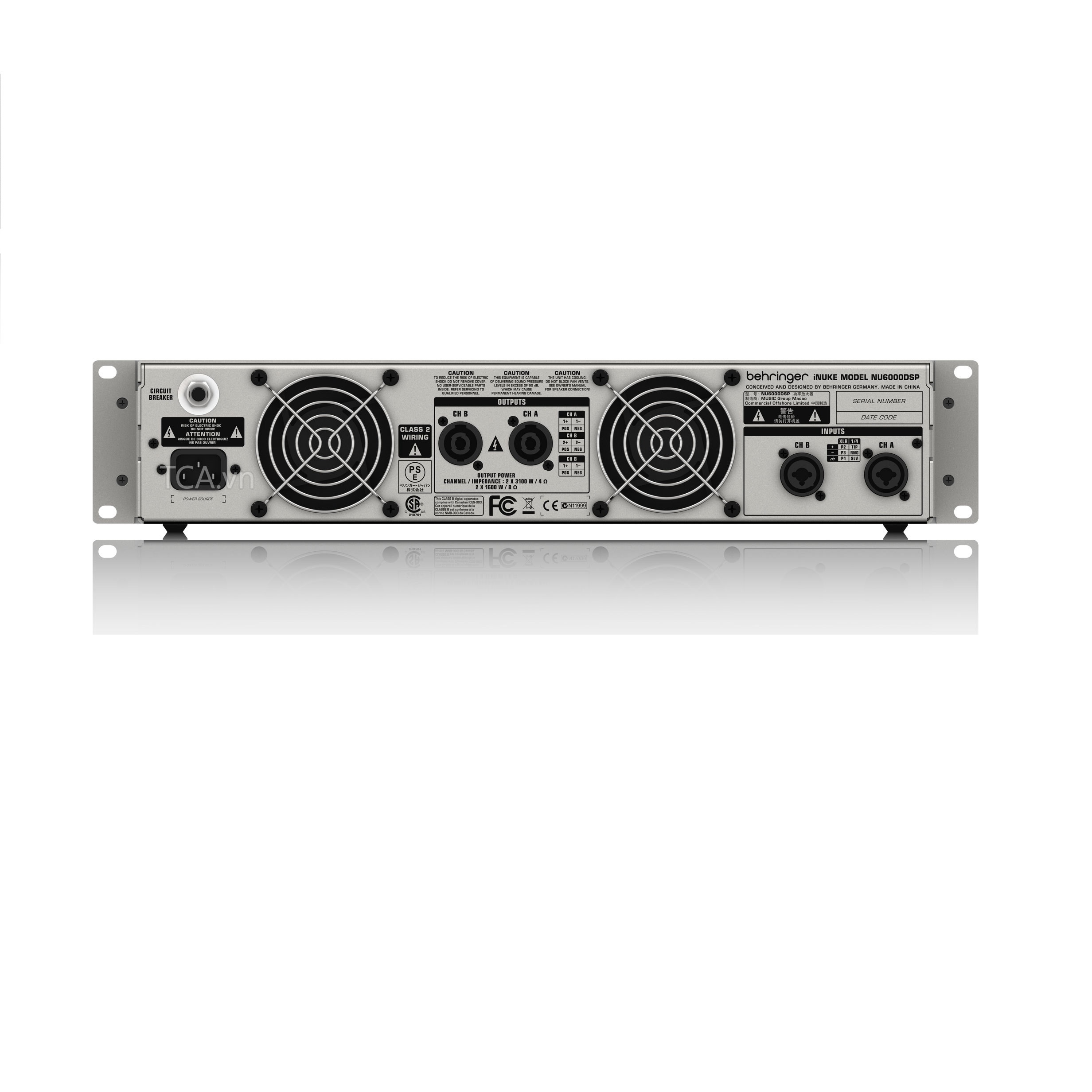 Amplifier Behringer iNUKE NU6000DSP - Hàng Chính Hãng