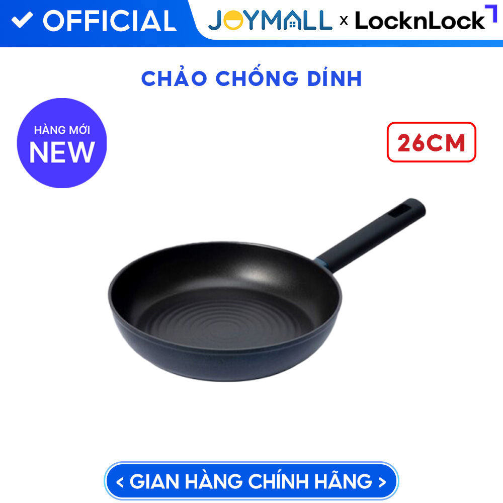 Chảo Chống Dính LocknLock Balance Cook 24, 26, 28cm, Hàng Chính Hãng, Dùng Mọi Loại Bếp - JoyMall