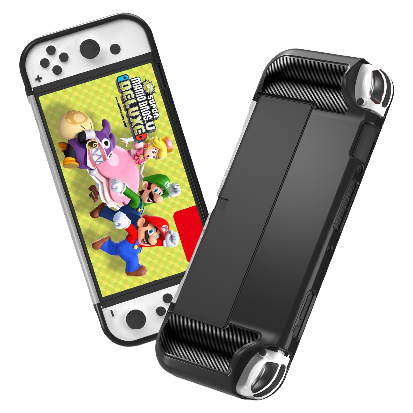 Bao Case Chống Shock Chống Trượt Vân Carbon bảo vệ cho Nintendo Switch OLED - Hàng nhập khẩu