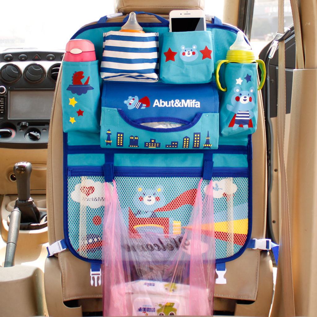 Oxford Cloth Vehicle Seat Back Hanger Holder Organizer Pocket Storage Cover