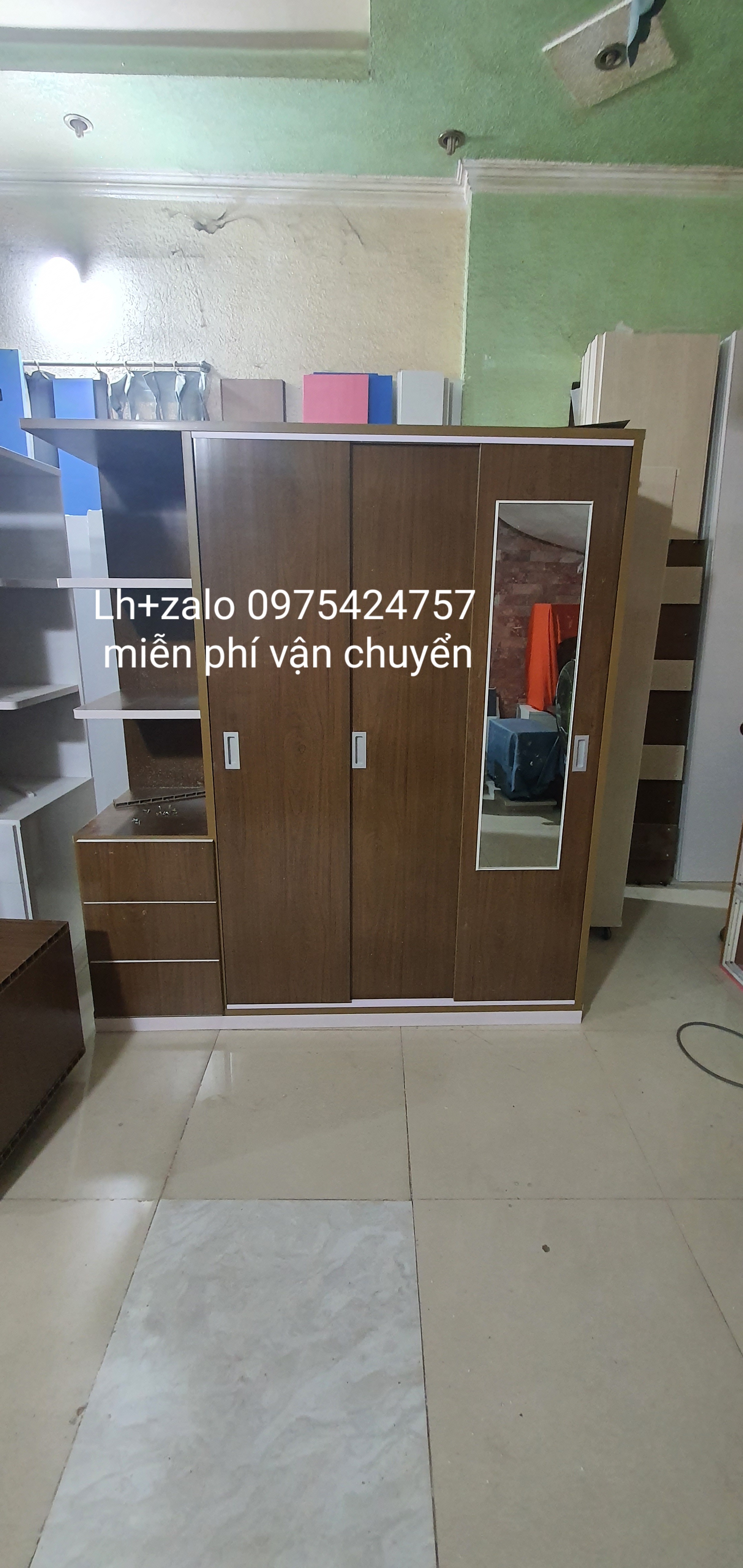 Tủ nhựa đài loan 4 cánh lùa