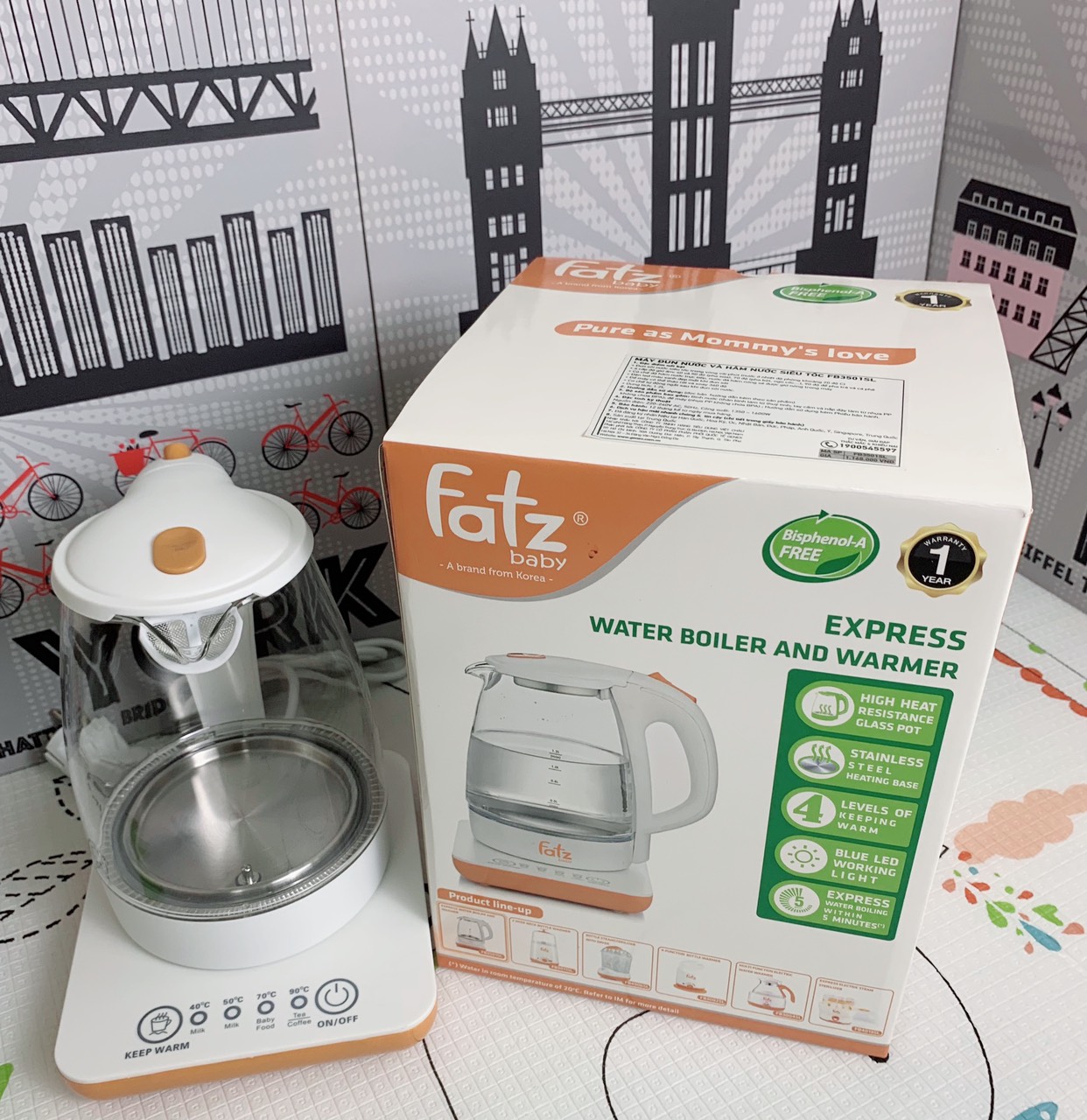 Máy đun & hâm nước siêu tốc Fatz Baby FB3501SL CHÍNH HÃNG