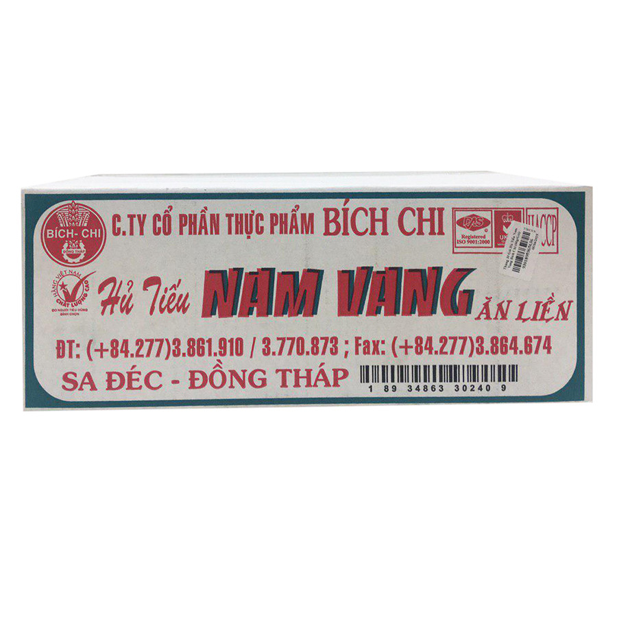 Thùng 30 Gói Hủ Tiếu Nam Vang Bích Chi (60g/Gói)