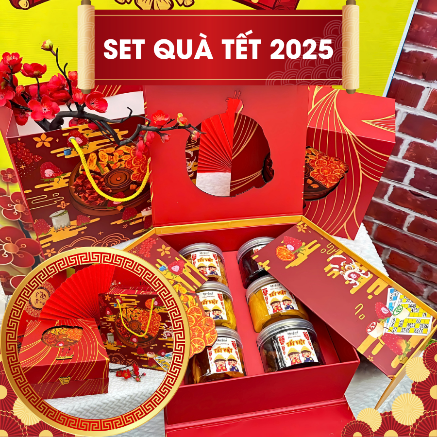 Set Quà Tết 2025 Cao Cấp - Hộp Quà Biếu Sang Trọng - Quà Tặng Doanh Nghiệp Đối Tác Gia Đình