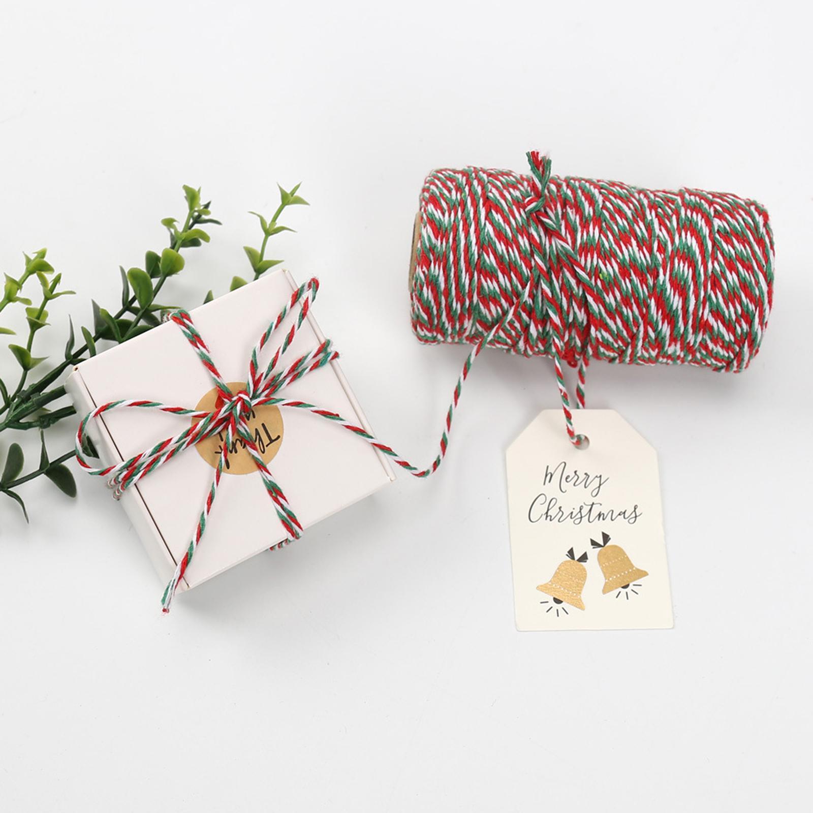 Xmas Twine Rope Craft Twine Rope Durable Rope for Gift Wrap Crafts