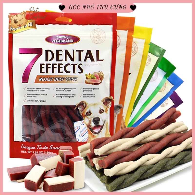 Xương gặm sạch răng thơm miệng cho chó 7 Dental Effects (gói 160g)