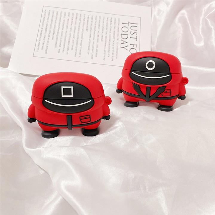 Bao Case Hình Squid Game Dành Cho  Airpods 1/ 2/ 3/ Pro Kiểu Dáng Cực Chất - Mã TZAP342