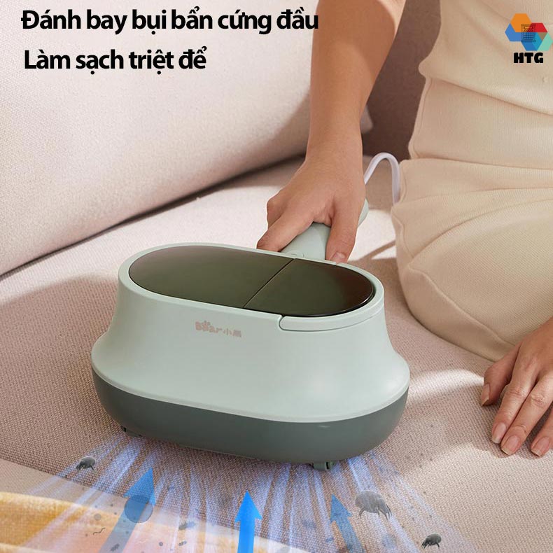 Máy hút bụi giường nệm Bear CMY-B03M1 diệt khuẩn UV-C, công nghệ khí nóng làm khô và kết hợp tinh dầu thơm, hàng chính hãng