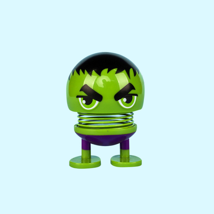 Set 4 thú nhún Emoji lò xo siêu anh hùng