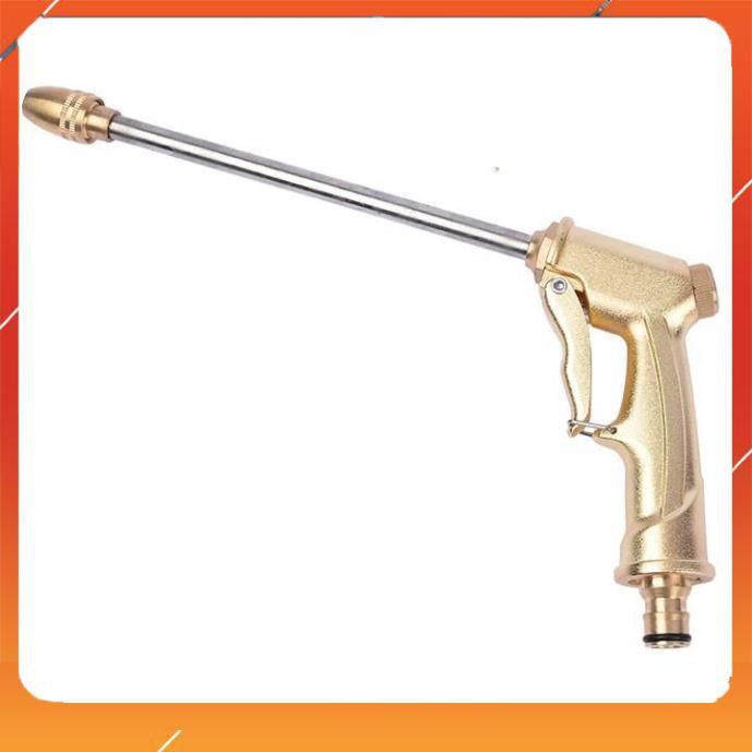 Bộ dây vòi xịt nước rửa xe, tưới cây , tăng áp 3 lần, loại 7m, 10m 206701-3 đầu đồng, cút đồng, + khăn phượt