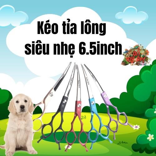 ️️️Kéo tỉa lông chuyên dụng cho Chó/Mèo Poetry Kerry - Kéo cong siêu nhẹ - 6.5 inch