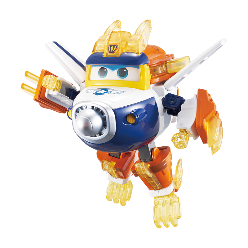 Đồ Chơi SUPER WINGS Robot Biến Hình Siêu Vệ Binh Cảnh Sát Paul Có Đèn Và Âm Thanh YW760925