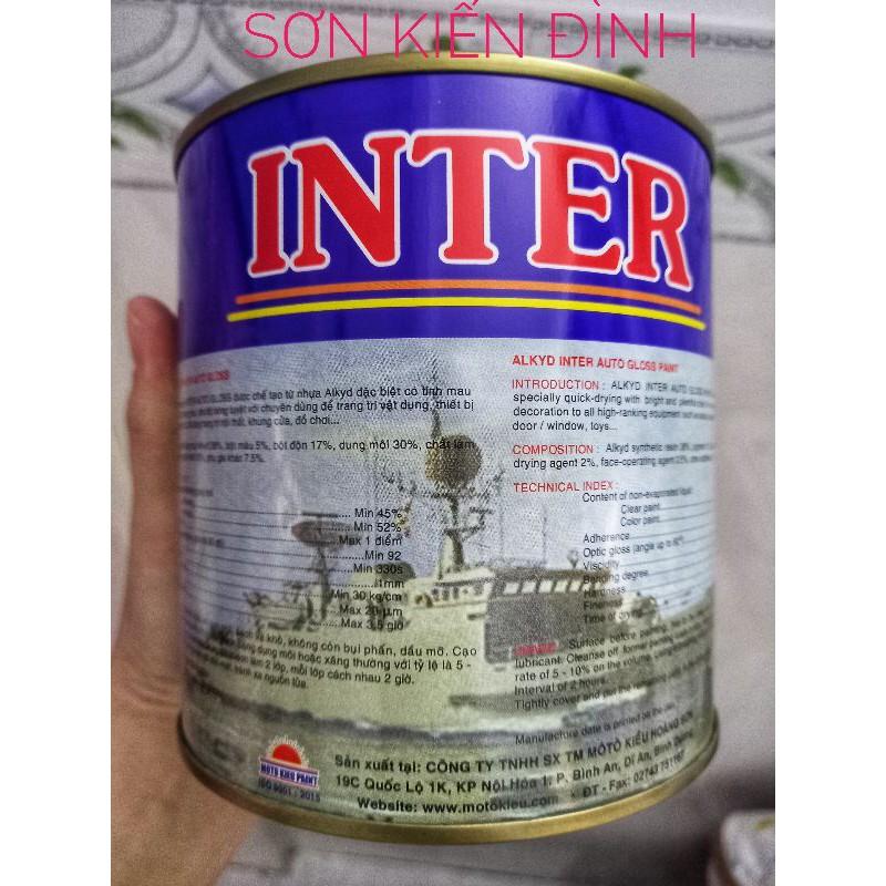 Sơn vân bông Inter Motokieu 800ml