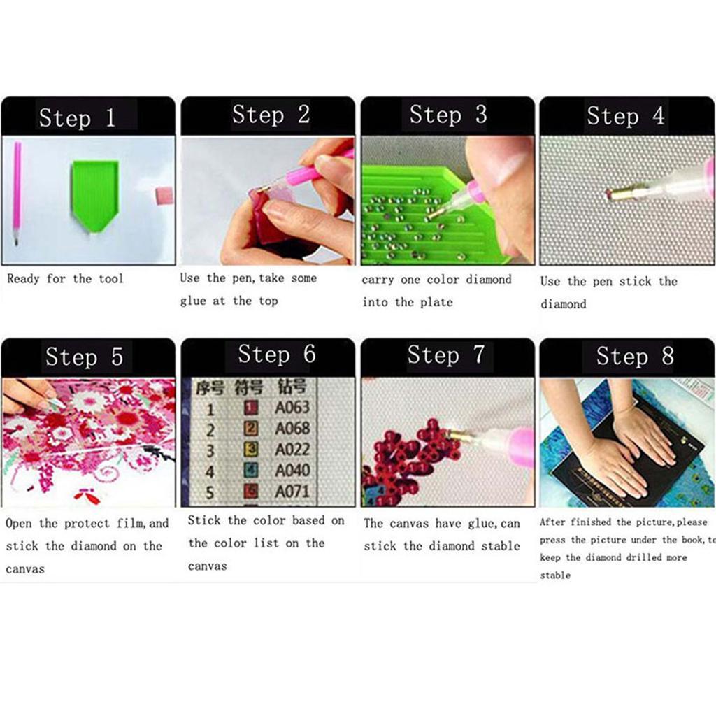 Handmade Diamond Embroidery, Full Drill, Rhinestone, 5D, DIY Diamond Painting Kit,Cross Stitch, Diamond Art Craft Painting Set, Home Wall Decoration, 30x40cm