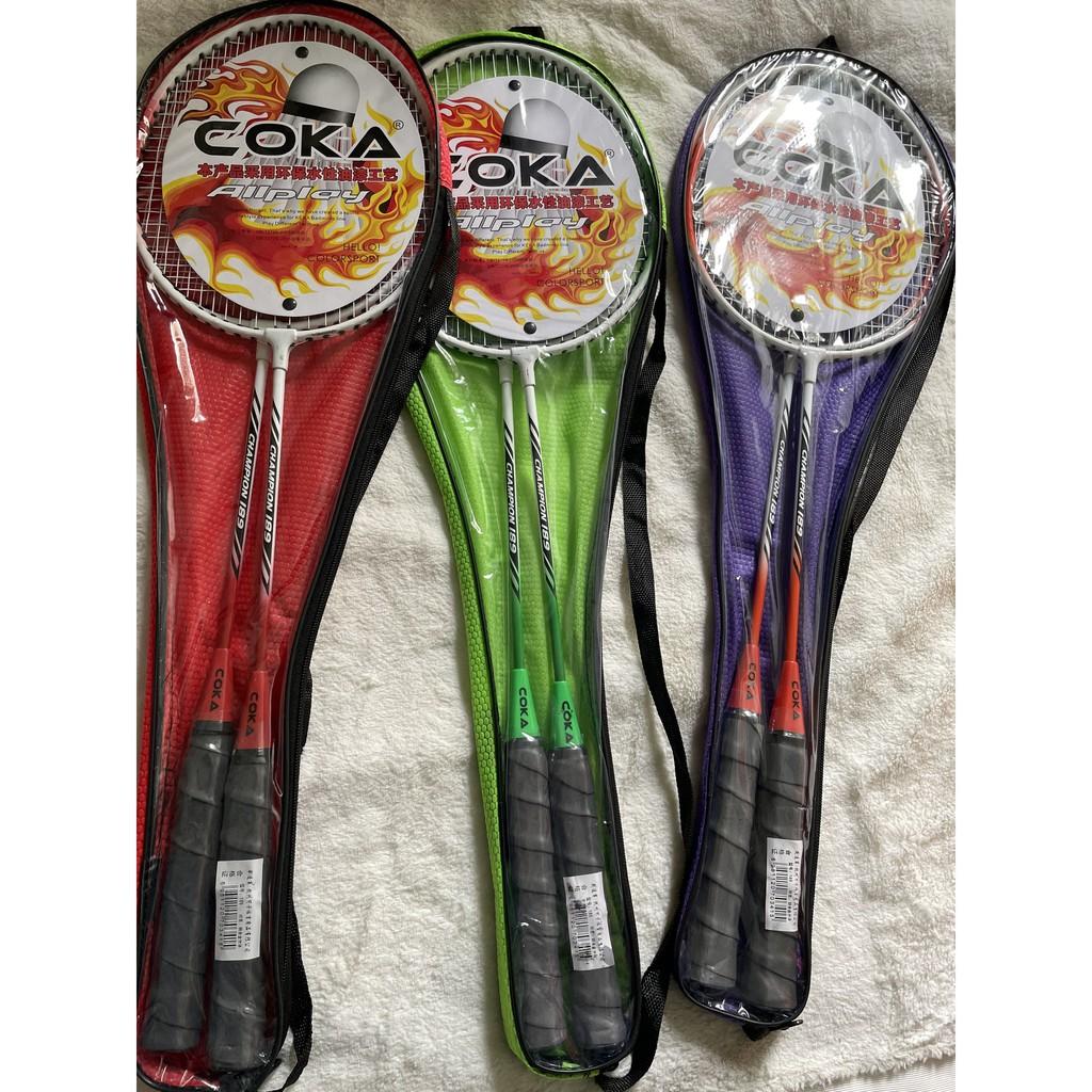 Vợt Cặp Cầu Lông Coka + tặng kèm quấn cán hoặc quả cầu lông