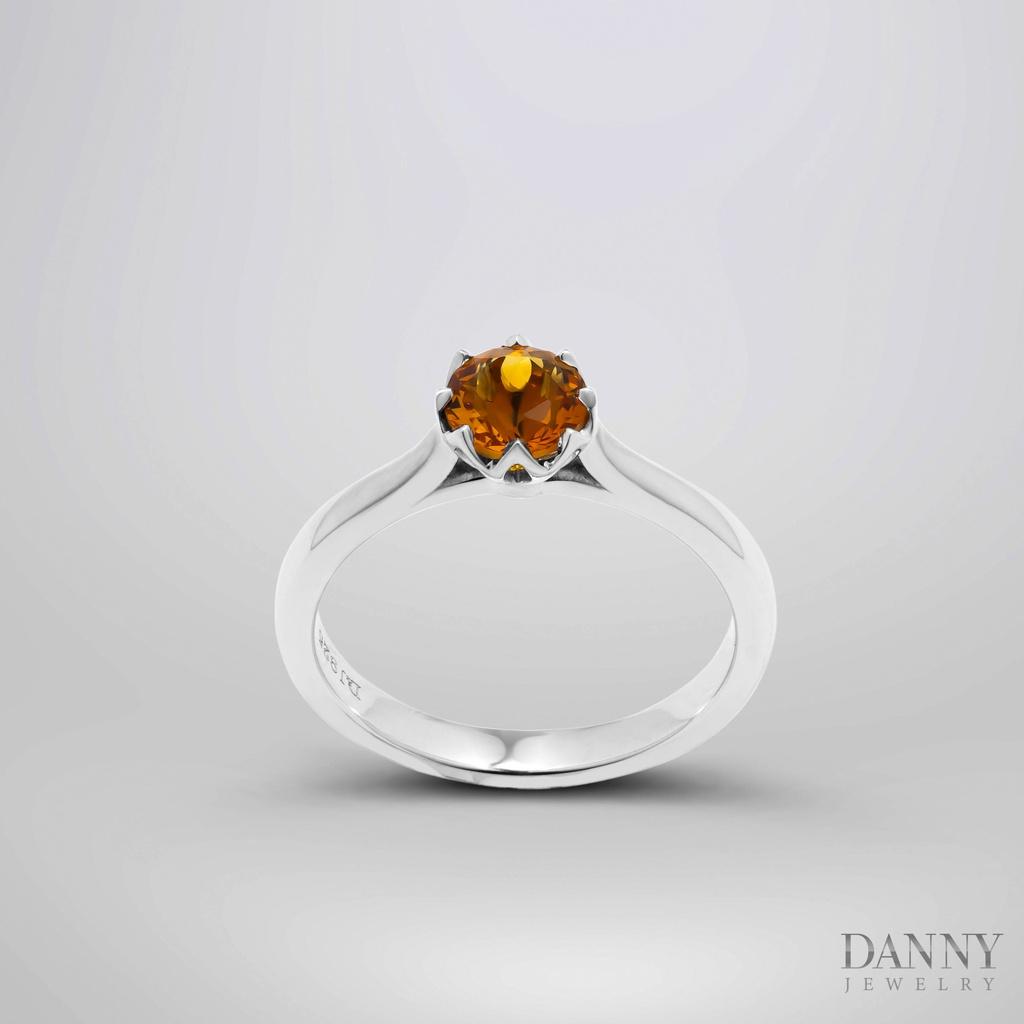 Nhẫn Nữ Danny Jewelry Bạc 925 Đá Màu Hình Hoa N0030Ci/Zi/Ro