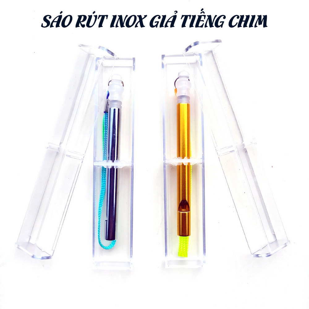 Sáo Rút Giả Tiếng Chim Hót Chất Liệu Inox Cao Cấp Sử Dụng Ngay Không Cần Nhúng Nước