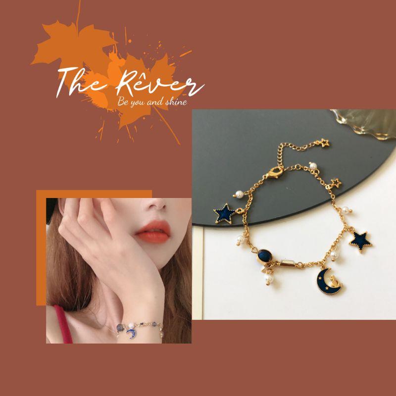 Vòng tay,lắc tay thiết kế charm trăng sao
