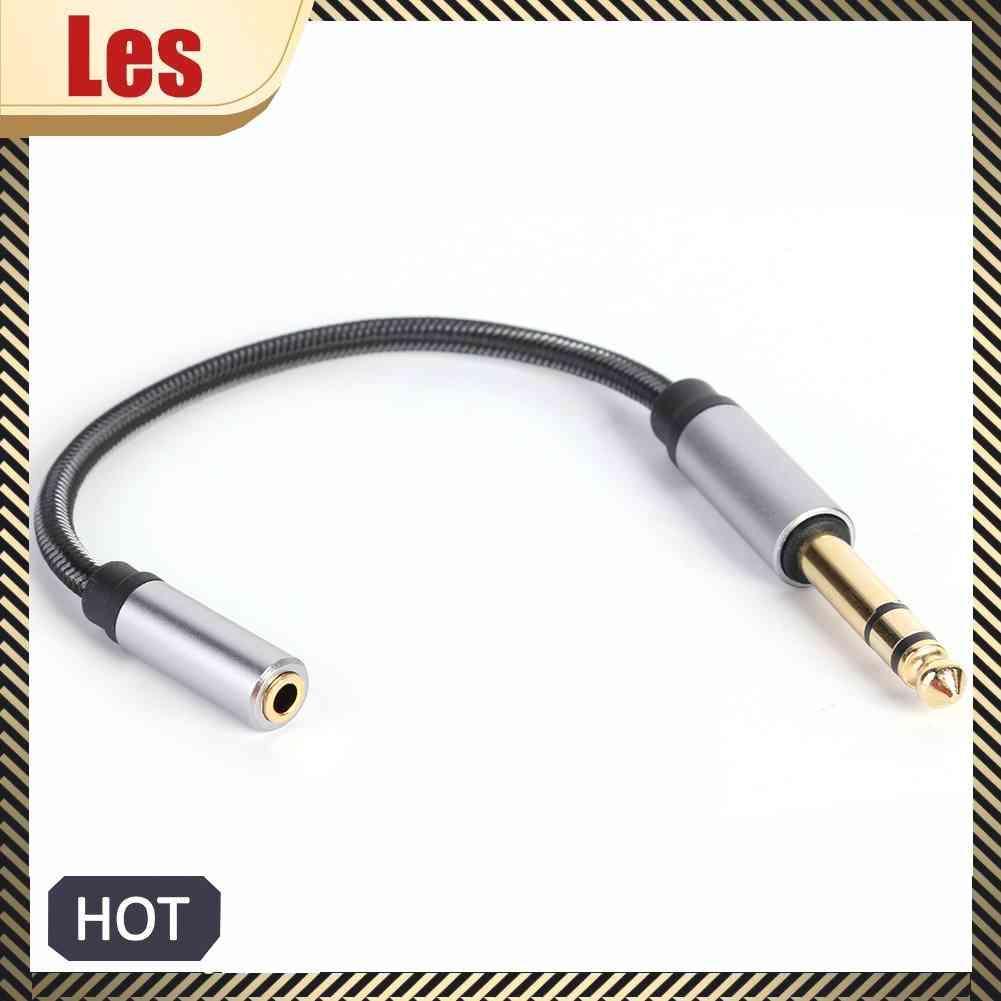 Dây Cáp Âm Thanh 0.2m Mạ Vàng Chuyển Đổi Đầu Cái 3.5mm Sang Đầu Đực 6.35mm